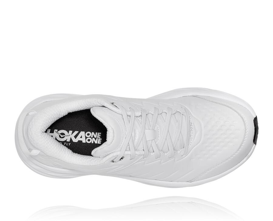 Running Shoes Mens - Hoka One One Bondi Sr - White - LIHGDMB-40